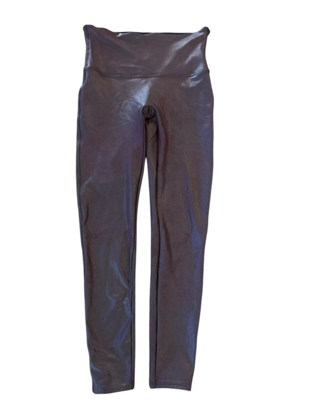 Spanx Faux Leather High-Waist Style 2437 Shiny Finish Leggings XL
